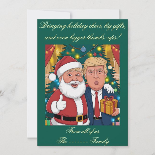 Festiva Tarjeta de vacaciones plana (Anverso)