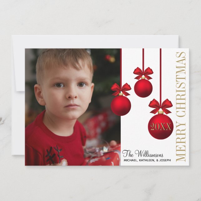 Festiva Tarjeta de vacaciones plana (Anverso)