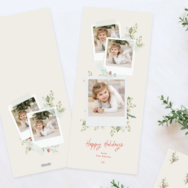 Festiva Tarjeta de vacaciones plana (Subido por el creador)