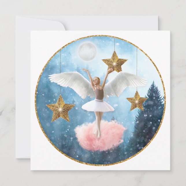 Festiva Tarjeta de vacaciones plana (Anverso)