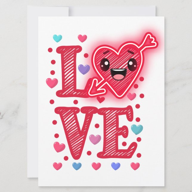 Festiva Tarjeta de vacaciones plana (Anverso)