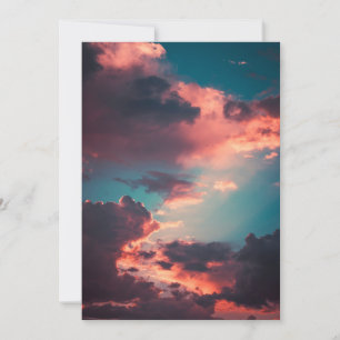 Festiva Tarjeta de vacaciones plana de 5" x 7"