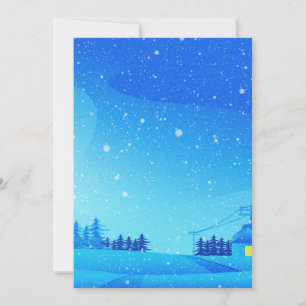 Festiva Tarjeta de vacaciones plana de 5" x 7"