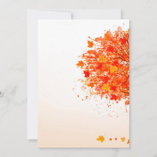 Festiva Tarjeta de vacaciones plana de 5" x 7"