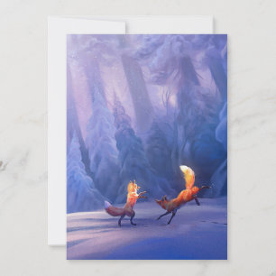 Festiva Tarjeta de vacaciones plana de 5" x 7"