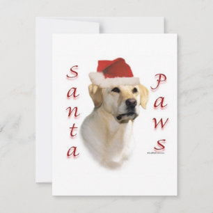 Festiva Tarjeta de vacaciones plana de Golden Retriever Sa