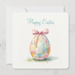 Festiva Tarjeta de vacaciones plana de Pascua
