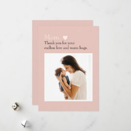 Festiva Tarjeta de vacaciones plana del Día de la Madre co