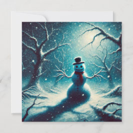Festiva Tarjeta de vacaciones plana Jack Frost Navidades S