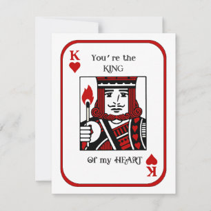 Festiva Tarjeta de vacaciones plana King of My Heart