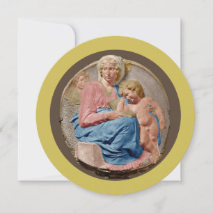 Festiva Tarjeta de vacaciones plana Michelangelo Tondo Pit