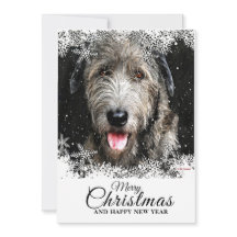 Tarjeta de vacaciones plana para navidades