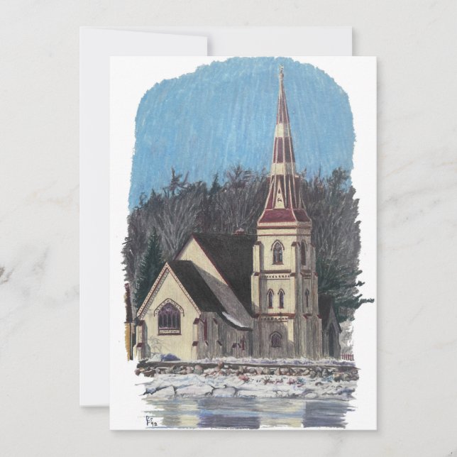 Festiva Tarjeta de vacaciones plana para Navidades de Nuev (Anverso)