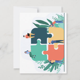 Festiva Tarjeta de vacaciones plana, tamaño: 4,25" x 5,5",