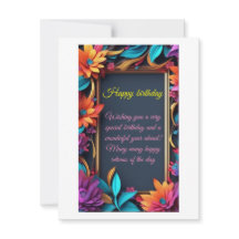 Tarjeta de vacaciones plana, tamaño: 4,25" x 5,5",