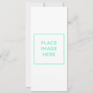 Festiva Tarjeta de vacaciones plana, tamaño: 4" x 9,25"