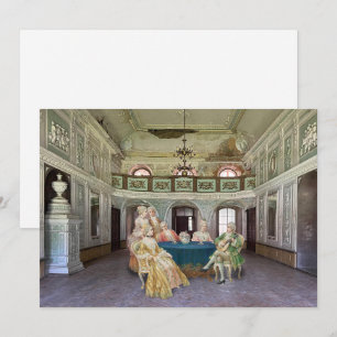 Festiva Tarjeta de vacaciones plana Tea Fiesta