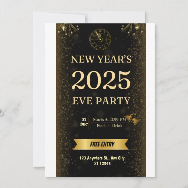 Festiva Tarjeta de vacaciones planas (Anverso)