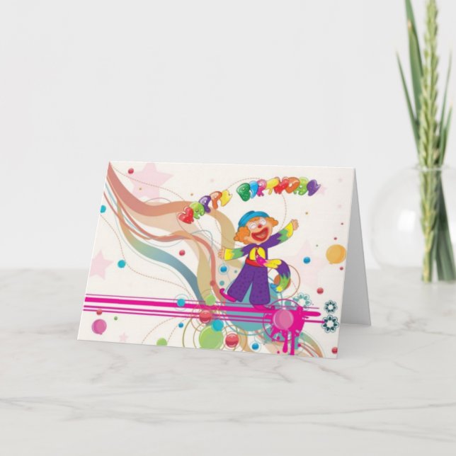 Festiva Tarjeta de vacaciones plegada (Anverso)