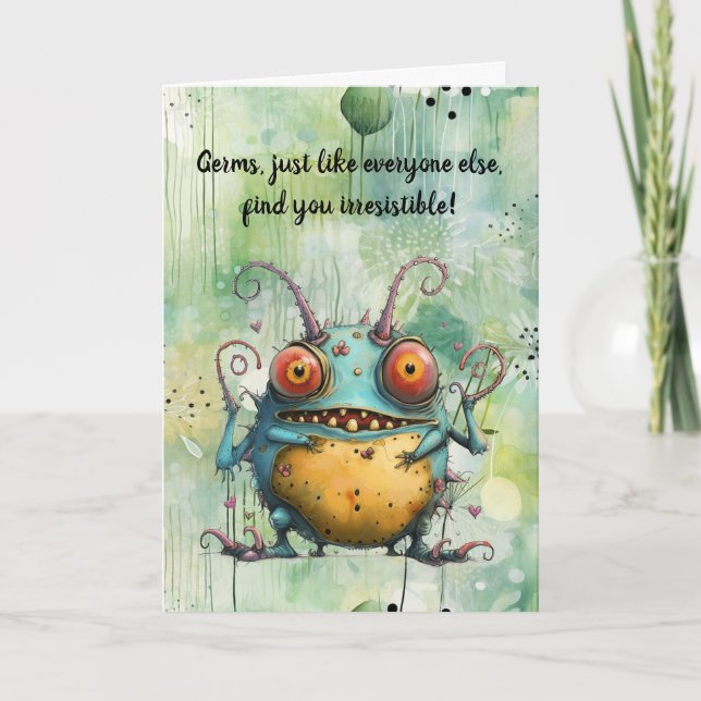 Festiva Tarjeta de vacaciones plegada (Anverso)