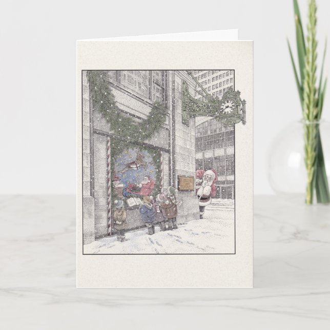 Festiva Tarjeta de vacaciones plegada (Anverso)