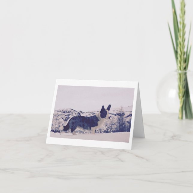 Festiva Tarjeta de vacaciones plegada (Anverso)