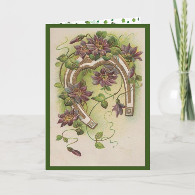 Festiva Tarjeta de vacaciones plegada (Anverso)