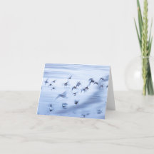 Tarjeta de vacaciones plegada de 4" x 5,6" pequeña