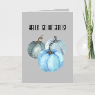 Festiva Tarjeta de vacaciones plegada de 5" x 7" con 'Hola