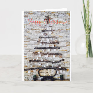 Festiva Tarjeta de vacaciones plegada estándar de 5" x 7"