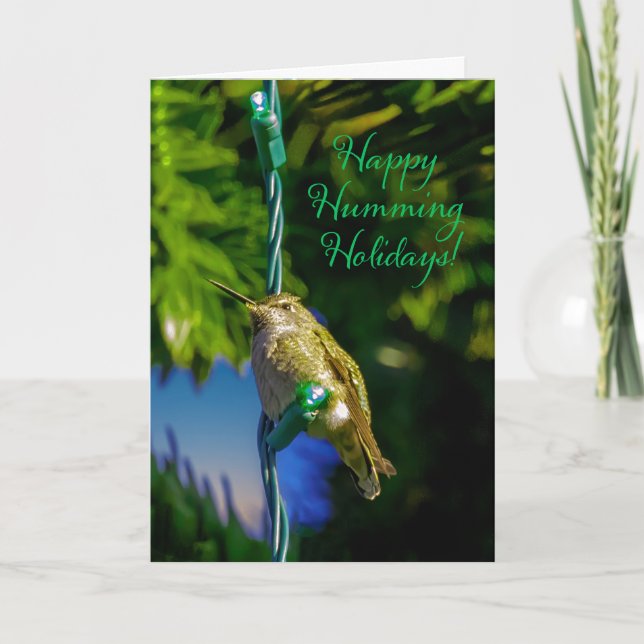 Festiva Tarjeta de vacaciones plegada estándar de 5" x 7" (Anverso)