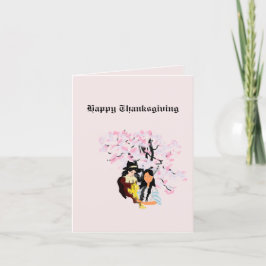 Festiva Tarjeta de vacaciones plegada : Primer Día de Acci