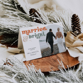 Festiva Tarjeta de vacaciones plegada retro de nuevo arco