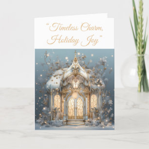 Festiva Tarjeta de vacaciones plegada - Tarjeta de eleganc