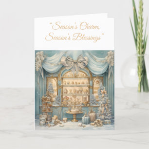 Festiva Tarjeta de vacaciones plegada - Tarjeta de eleganc