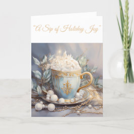 Festiva Tarjeta de vacaciones plegada - Tarjeta de eleganc