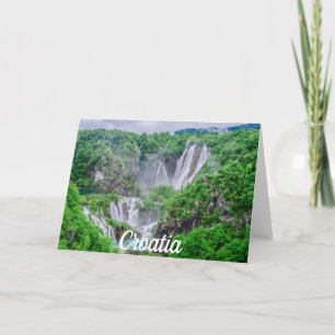 Festiva Tarjeta de vacaciones Plitvice lagos cascada
