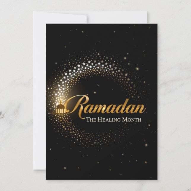 Festiva Tarjeta de vacaciones Ramadan MubaraK (Anverso)