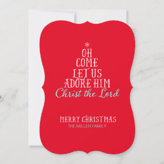 Festiva Tarjeta de vacaciones religiosa - 5" x 7" con sobr