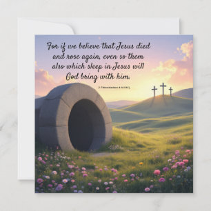 Festiva Tarjeta de vacaciones religiosa de Pascua