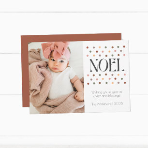Festiva Tarjeta de vacaciones Retro Vintage Noel