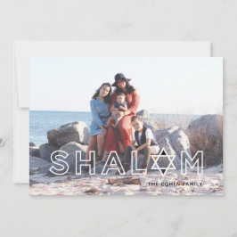 Festiva Tarjeta de vacaciones Shalom Star Hanukkah