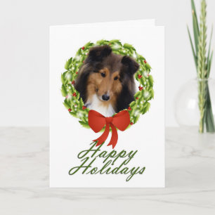 Festiva Tarjeta de vacaciones Sheltie #1