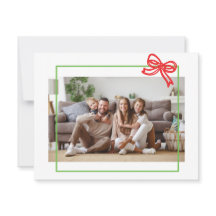 Tarjeta de vacaciones simple de Navidades de marco