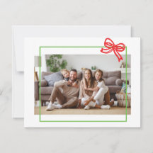 Tarjeta de vacaciones simple de Navidades de marco