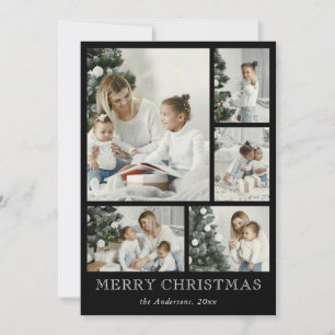 Festiva Tarjeta de vacaciones simple para Navidades de Col
