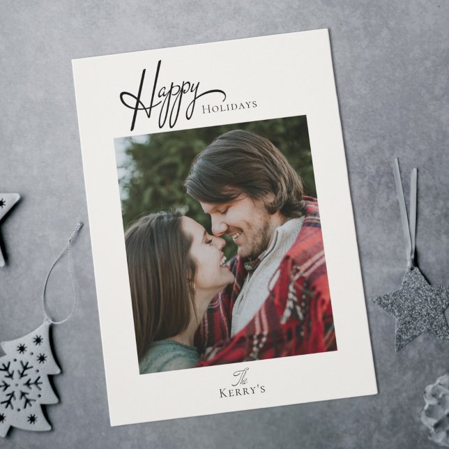 Festiva Tarjeta de vacaciones simple y moderna para Navida (Subido por el creador)