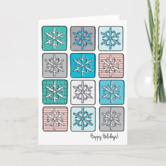 Festiva Tarjeta de vacaciones Snowflake