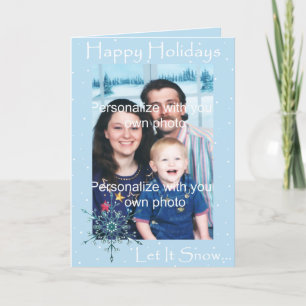 Festiva Tarjeta de vacaciones Snowflake