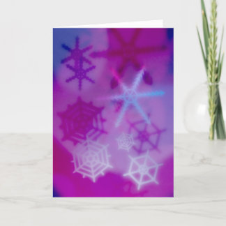 Festiva Tarjeta de vacaciones Snowflake